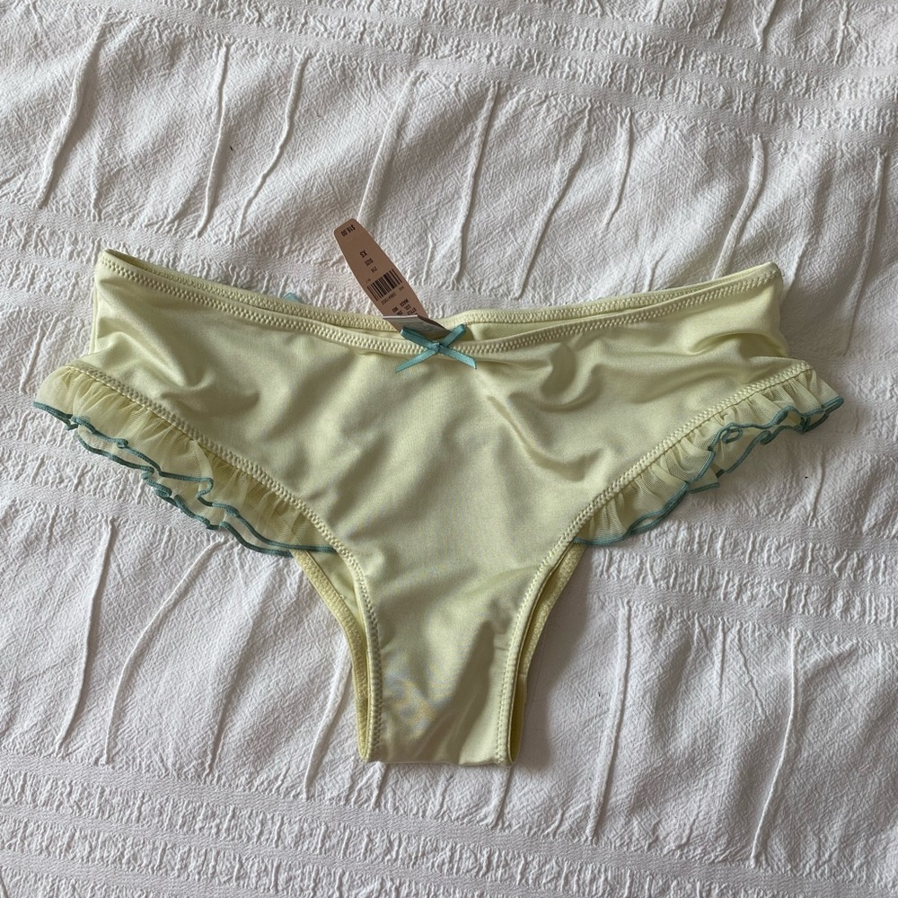 Vintage Victorias Secret Green Panties Cheeky BNWT